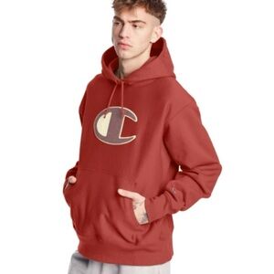 Vtg Champion Picante Men's M Big C Logo Hoodie Y2K Streetwear Pullover Unisex